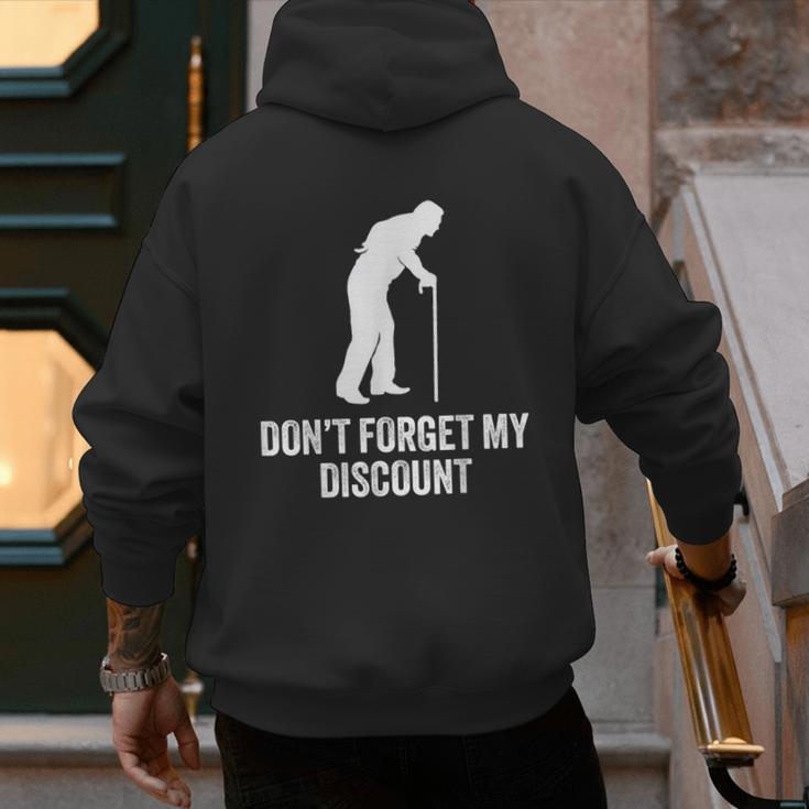 Old Man Gag Old Person Older People Men Dad Birthday Men's Hoodie Back Print Old Man Gag Old Person Older People Men Dad Birthday Men's Hoodie Back Print