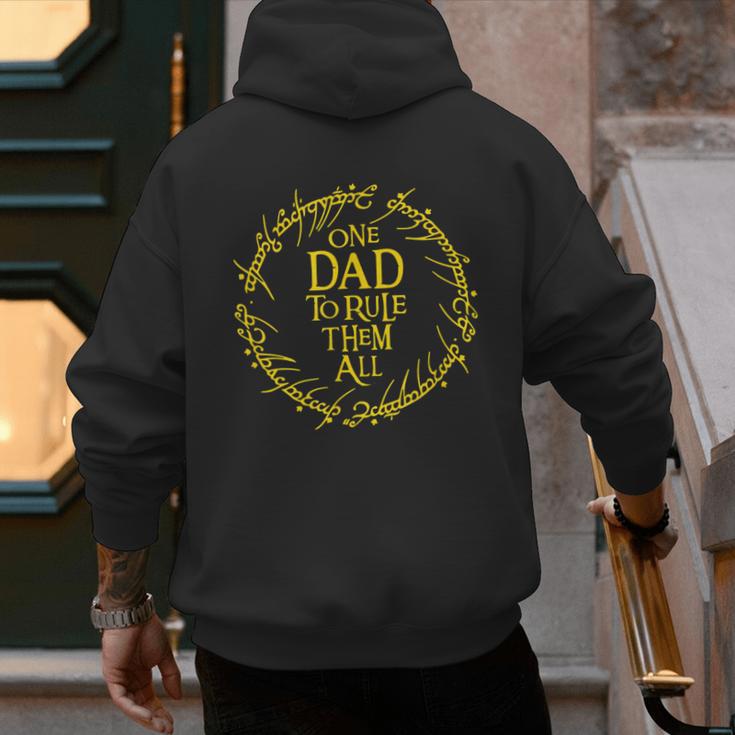 ONE DAD TO RULE THEM ALL Men's Hoodie Back Print ONE DAD TO RULE THEM ALL Men's Hoodie Back Print
