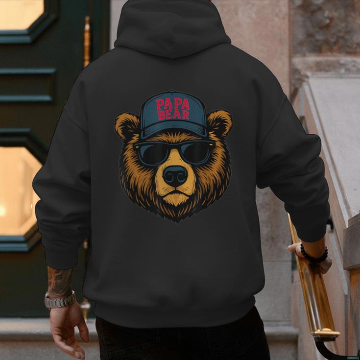 Papa Bear Father's Day Great Dad Joke Men's Hoodie Back Print Papa Bear Father's Day Great Dad Joke Men's Hoodie Back Print