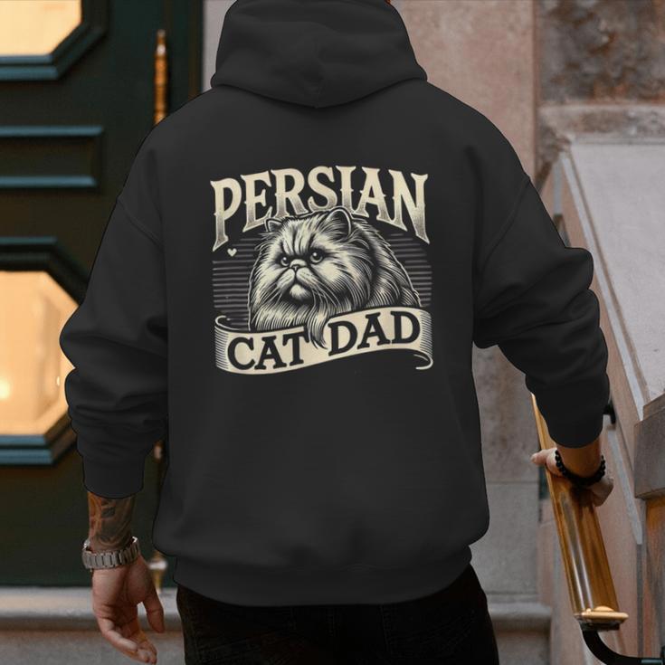 Persian Cat Dad Persian Cats Persian Cat Lover Men's Hoodie Back Print Persian Cat Dad Persian Cats Persian Cat Lover Men's Hoodie Back Print