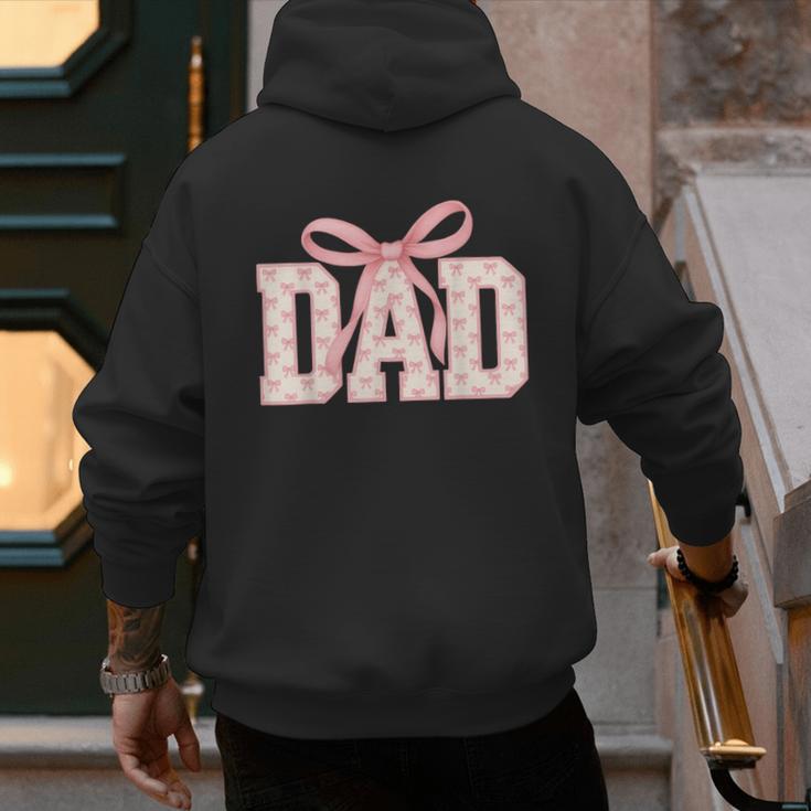 Pink Bow Dad Dad Life Best Dad Ever Father's Day Tees Men's Hoodie Back Print
