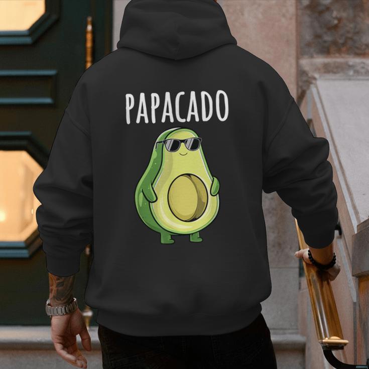 Pregnancy Announcement Shirts Men Dad Papacado Men's Hoodie Back Print