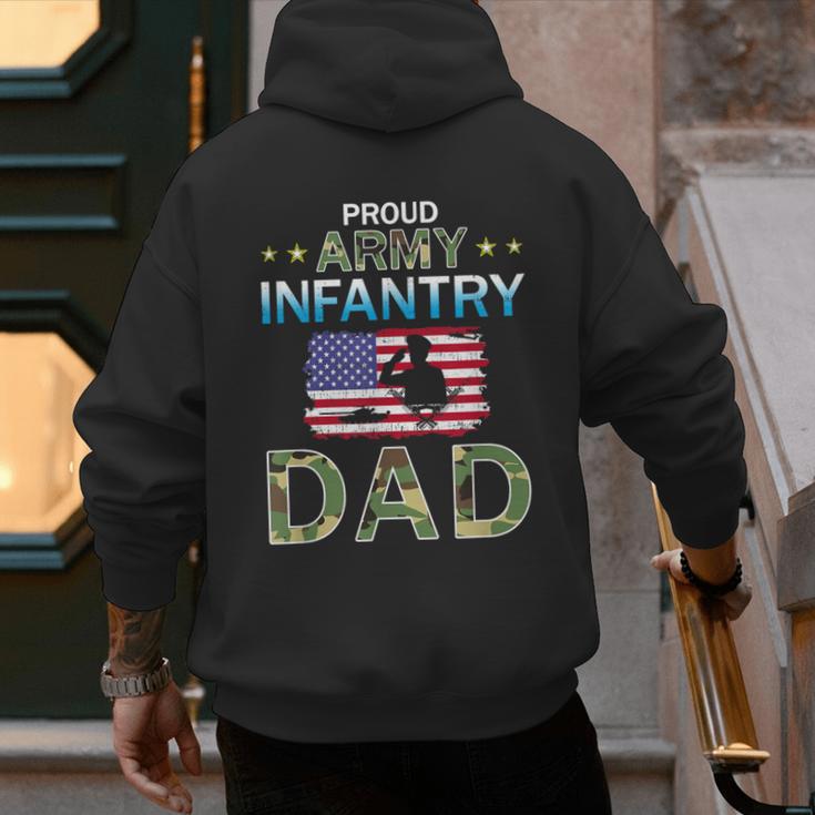 Proud Army Dad-Army Infantry Dad Camouflage Graphics Army Men's Hoodie Back Print