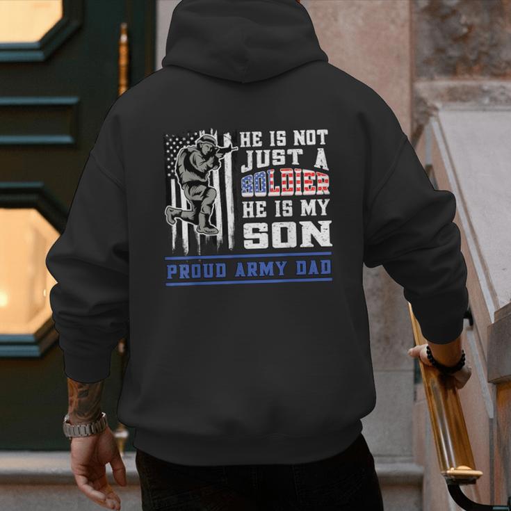 Proud Army Dad Soldier Son Patriotic Veterens Men's Hoodie Back Print Proud Army Dad Soldier Son Patriotic Veterens Men's Hoodie Back Print