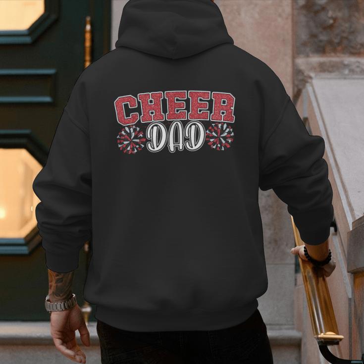 Proud Cheer Dad My Favorite Cheerleader Calls Me Daddy Men Men's Hoodie Back Print