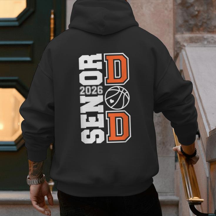 Proud Dad Of A 2026 Senior Graduate Basketball Senior 26 Men's Hoodie Back Print