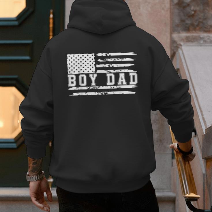 Proud Dad Of Boy Father Of Boys For Dad Xmas Fathers Day Men's Hoodie Back Print