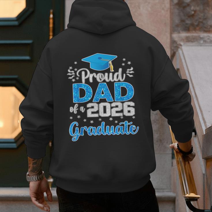 Proud Dad Of a Class Of 2026 Graduate Senior 2026 Men's Hoodie Back Print Proud Dad Of a Class Of 2026 Graduate Senior 2026 Men's Hoodie Back Print
