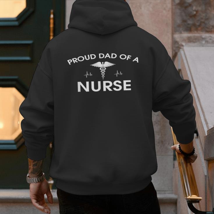 Proud Dad Of A Nurse Father's Day Shirt For Dad Men's Hoodie Back Print Proud Dad Of A Nurse Father's Day Shirt For Dad Men's Hoodie Back Print