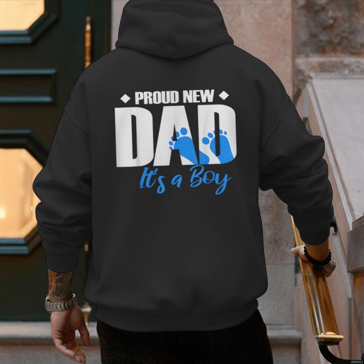 Proud New Dad It's A Boy Men's Hoodie Back Print