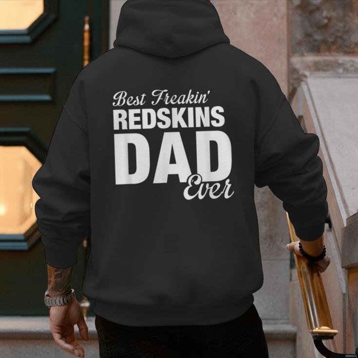 Redskins Goshen Best Freakin' Dad Ever HS Men's Hoodie Back Print Redskins Goshen Best Freakin' Dad Ever HS Men's Hoodie Back Print