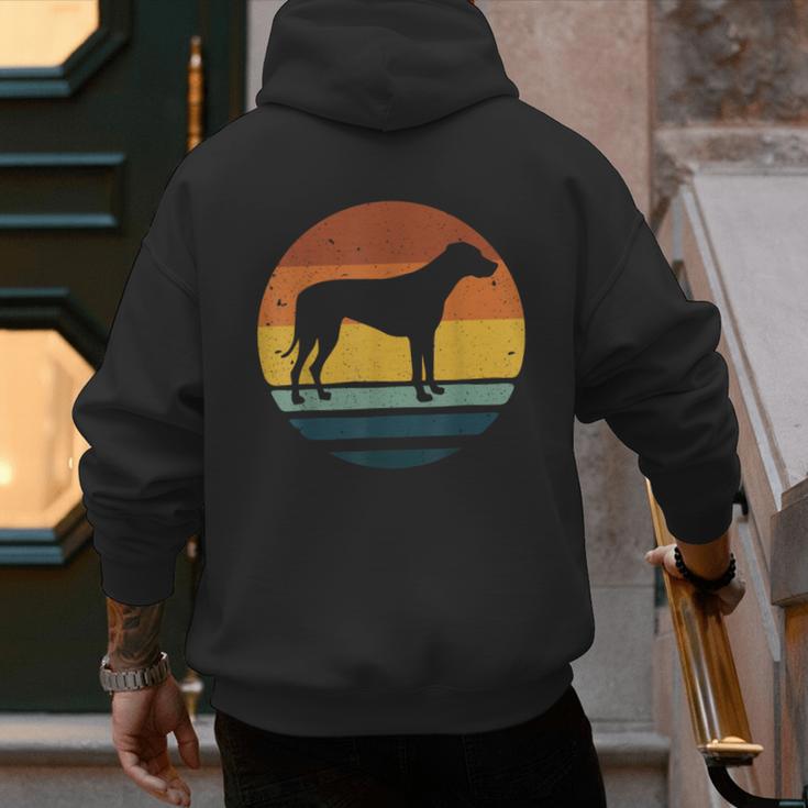 Rhodesian Ridgeback Vintage Retro Dog Mom Dad Men's Hoodie Back Print