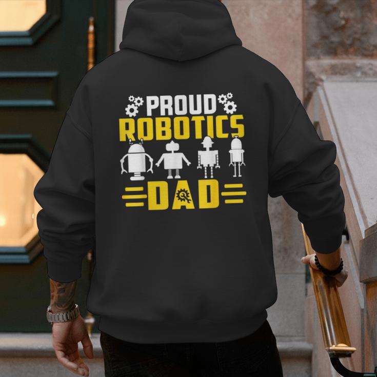 Robotics Father Robotics Dad Men's Hoodie Back Print