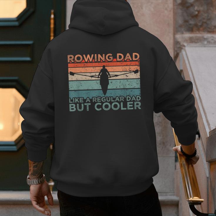 Round Rowing Dad Rudder Men's Hoodie Back Print Round Rowing Dad Rudder Men's Hoodie Back Print