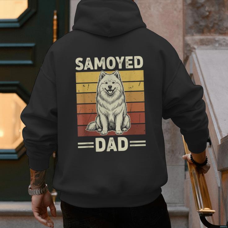 Samoyed Dad Men's Hoodie Back Print