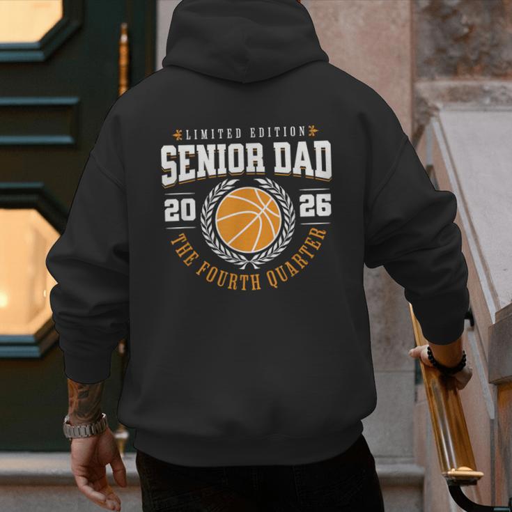Senior Basketball Dad 2026 The Final Quarter Men's Hoodie Back Print