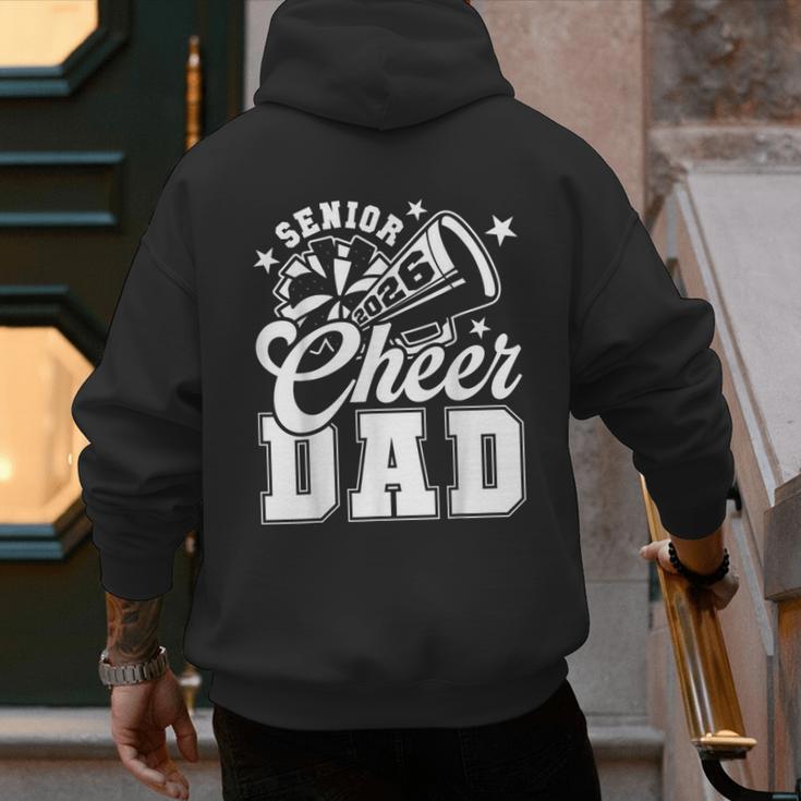 Senior Cheer Dad 2026 Proud Cheerleader Dad Class Of 2026 Men's Hoodie Back Print