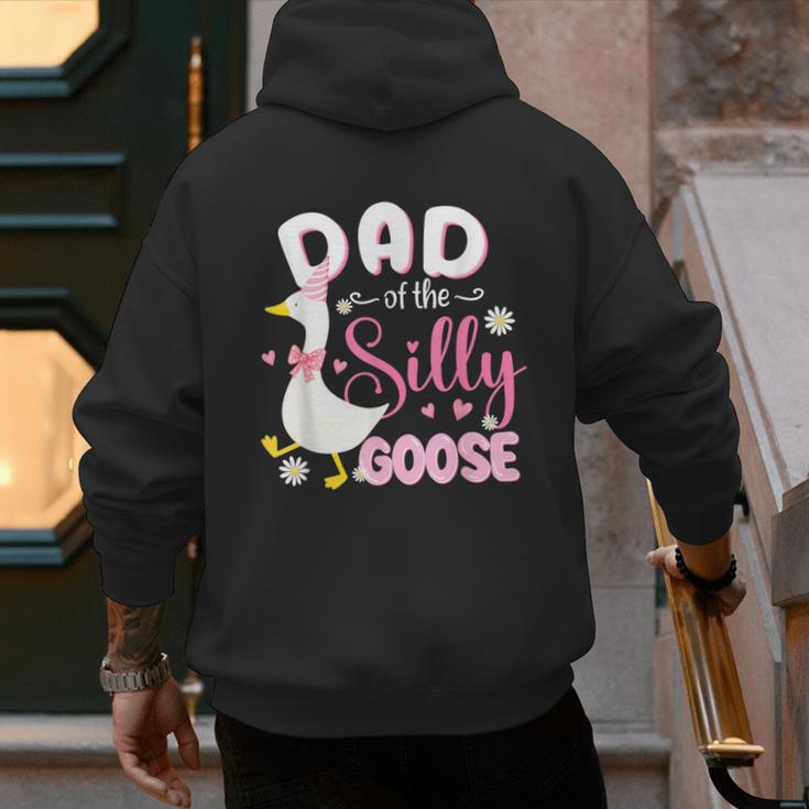 Silly Dad Goose Dad 1st Birthday Family Matching Party Men's Hoodie Back Print