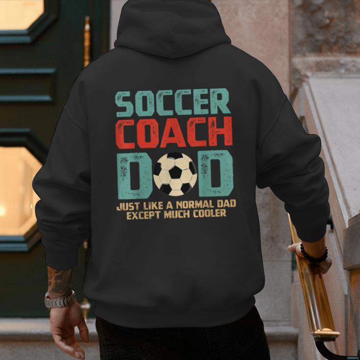 Soccer Coach Dad T-Shirt Men's Hoodie Back Print