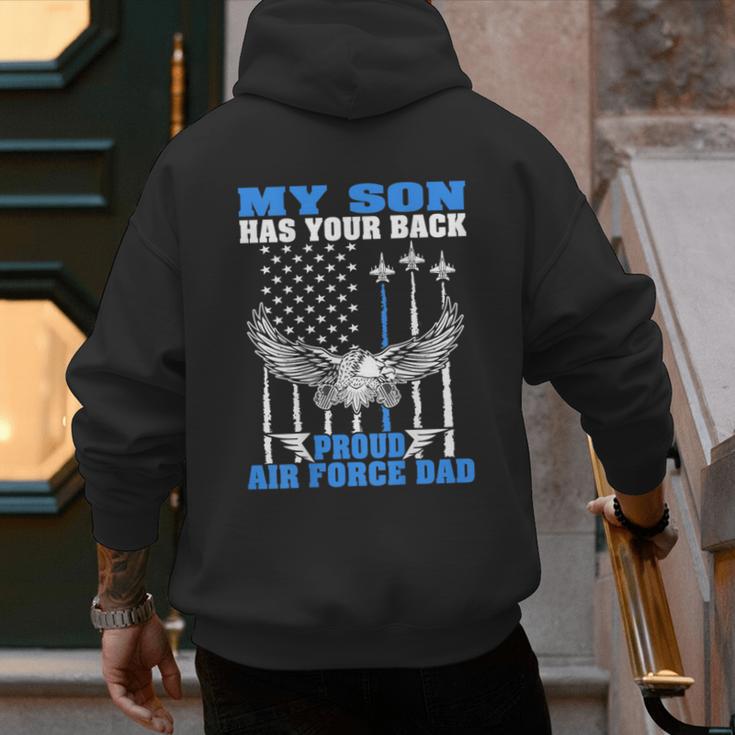 My Son Has Your Back Proud Air Force Dad Military Father Men's Hoodie Back Print My Son Has Your Back Proud Air Force Dad Military Father Men's Hoodie Back Print