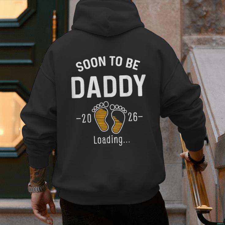 Soon To Be Daddy Est 2026 Loading First Time Dad Men's Hoodie Back Print