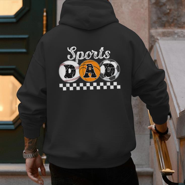 Sports Dad Proud Sports Father Sport Dad Men's Hoodie Back Print
