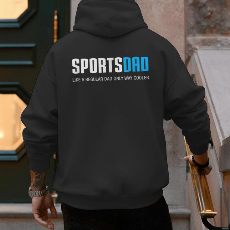 Sports Dad Shirt Cute Father's Day Men's Hoodie Back Print