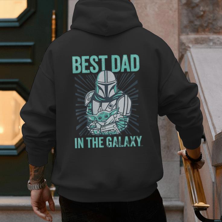 Star Wars The Mandalorian And Grogu Best Dad In The Galaxy Men's Hoodie Back Print