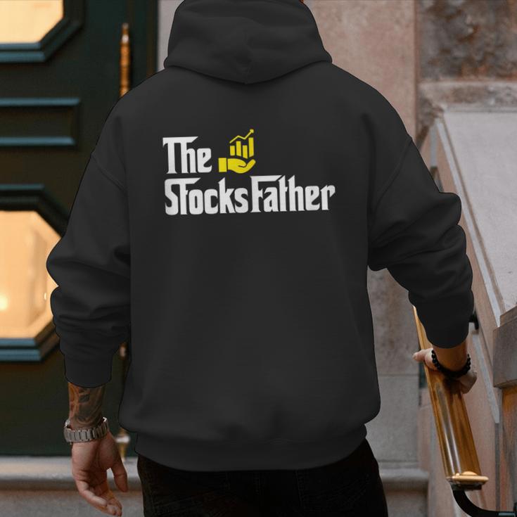 The Stocks Father Trader Dad Men's Hoodie Back Print