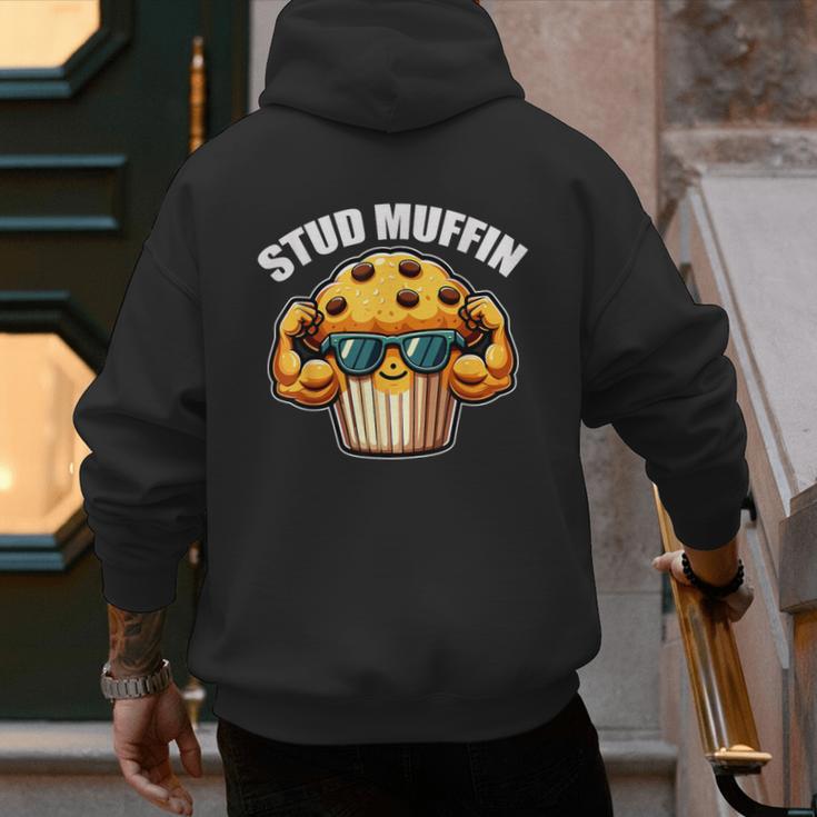 Stud Muffin Muffin Lover Dad Boyfriend Men Boys Men's Hoodie Back Print Stud Muffin Muffin Lover Dad Boyfriend Men Boys Men's Hoodie Back Print