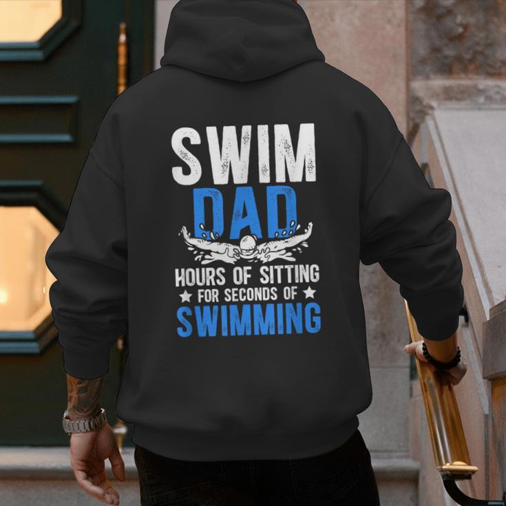 Swim Dad Swimming Dad Of A Swimmer Dad Swim Father Men's Hoodie Back Print Swim Dad Swimming Dad Of A Swimmer Dad Swim Father Men's Hoodie Back Print
