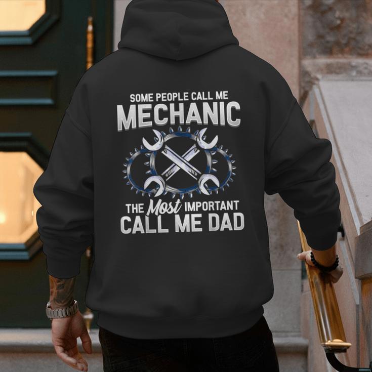 Tee Styley Mechanic Dad Novelty Small Men's Hoodie Back Print Tee Styley Mechanic Dad Novelty Small Men's Hoodie Back Print