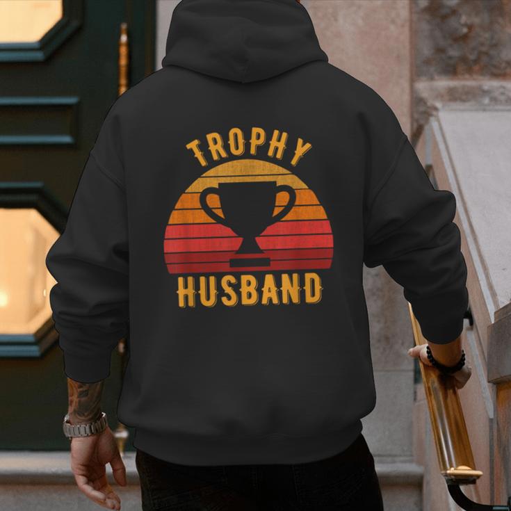 Trophy Husband For Cool Father Or Dad Men's Hoodie Back Print