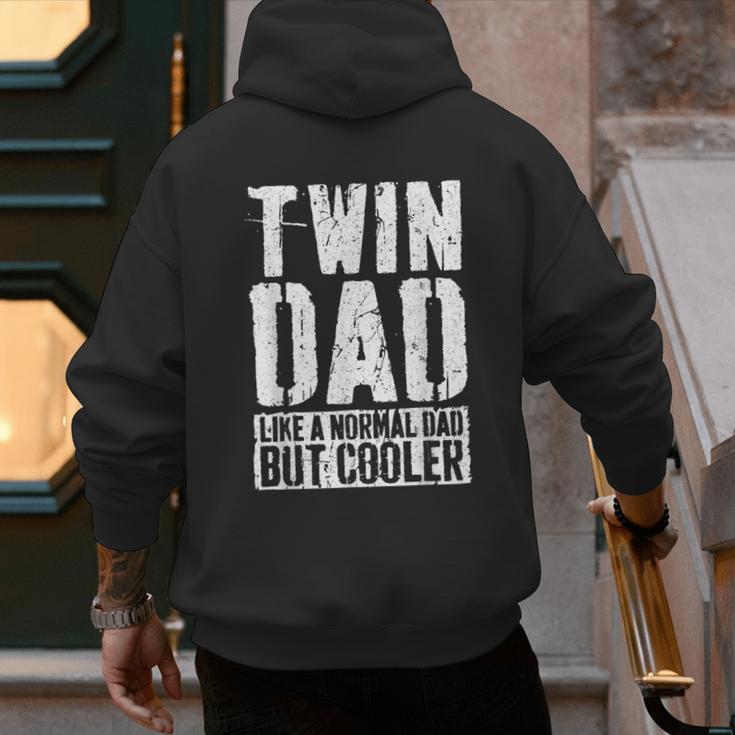 Twin Dad Shirt Men Dad Of Twins Fathers Day Men's Hoodie Back Print Twin Dad Shirt Men Dad Of Twins Fathers Day Men's Hoodie Back Print