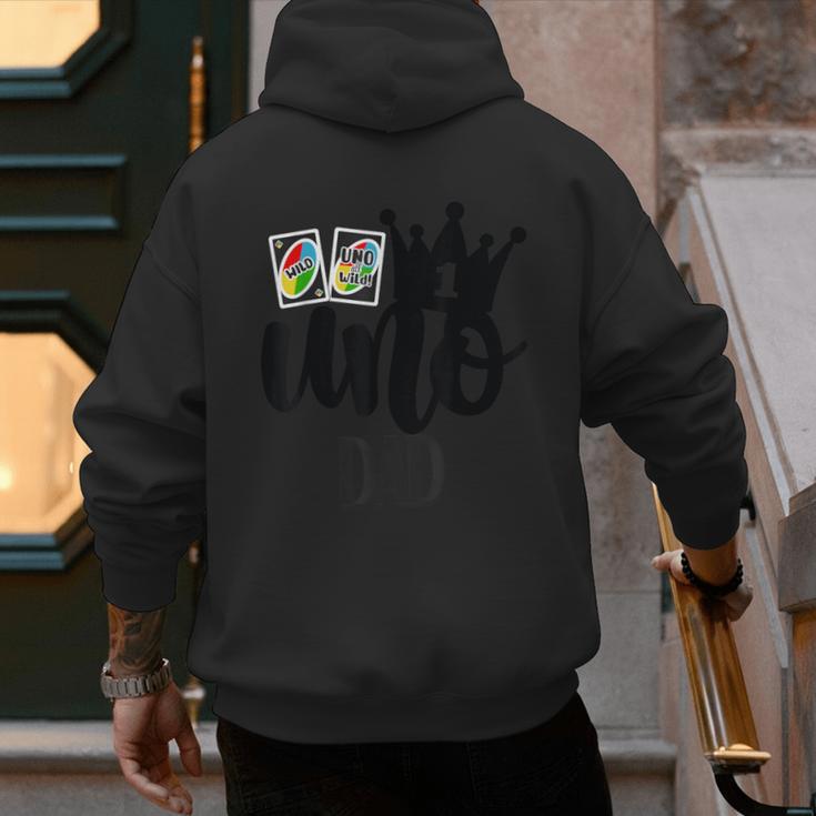 Uno 1st Birthday Dad Men's Hoodie Back Print Uno 1st Birthday Dad Men's Hoodie Back Print