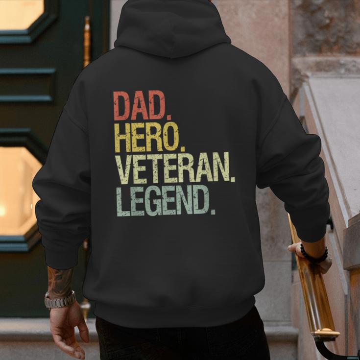 Veteran Dad Men's Hoodie Back Print