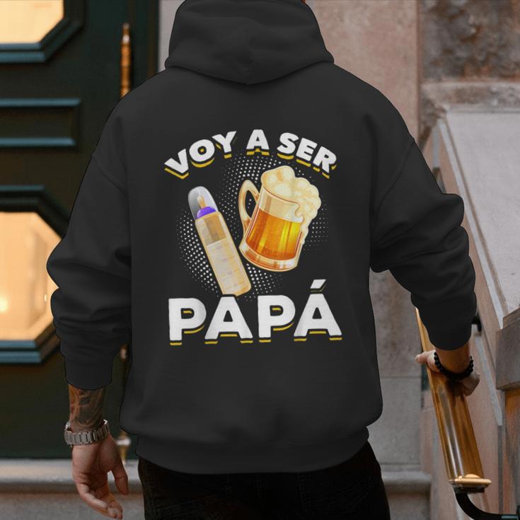 Voy Hacer Papa Ser Papa Voy A Ser Papa Dad To Be In Spanish Men's Hoodie Back Print