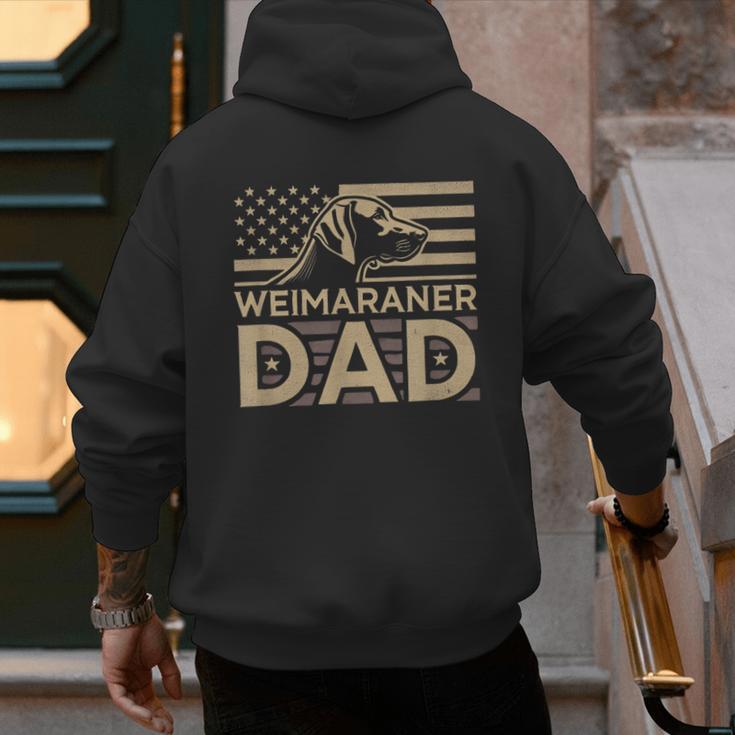 Weimaraners Lover & Weimaraner Shirts Weimaraner Dad -Adults -Kids - Small Short Sleeve V-Neck Polyester Casual Humorous Lover All Seasons Men's Hoodie Back Print
