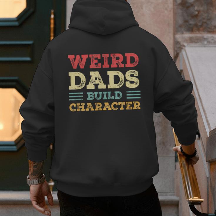 Weird Dads Build Character Vintage Men's Hoodie Back Print Weird Dads Build Character Vintage Men's Hoodie Back Print