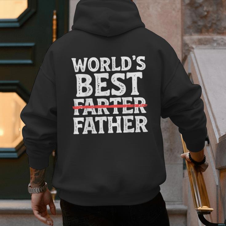 World's Best Father Farter Dad Daddy Papa Joke Men's Hoodie Back Print World's Best Father Farter Dad Daddy Papa Joke Men's Hoodie Back Print