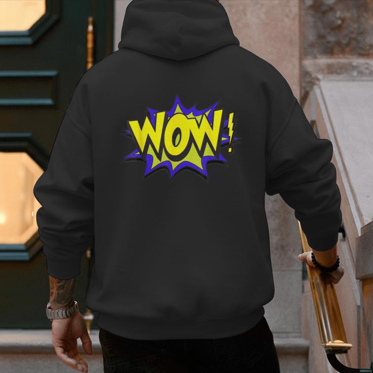 WowShirt WOW Dad Mom Men Women Boys Girls Tee Men's Hoodie Back Print