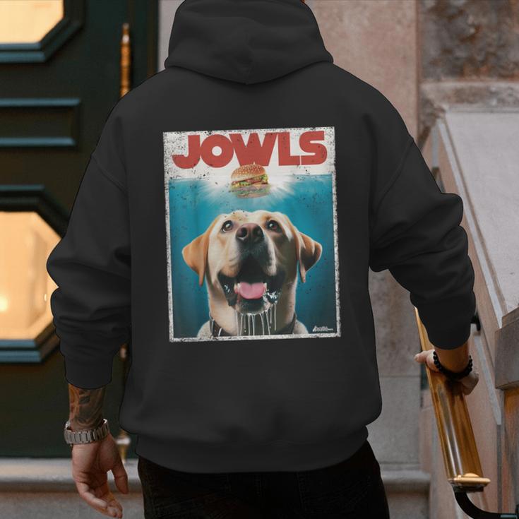 Yellow Lab Jowls Top Labrador Retriever Dog Mom Dad Men's Hoodie Back Print