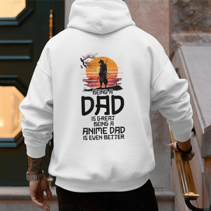 Anime Dad Jokes Father's Day Anamae Otaku Manga Japan Men's Hoodie Back Print