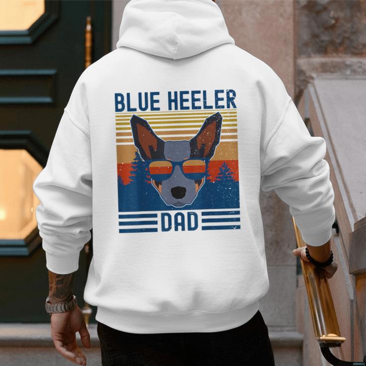Australian Cattle Dog Blue Heeler Dad Men's Hoodie Back Print