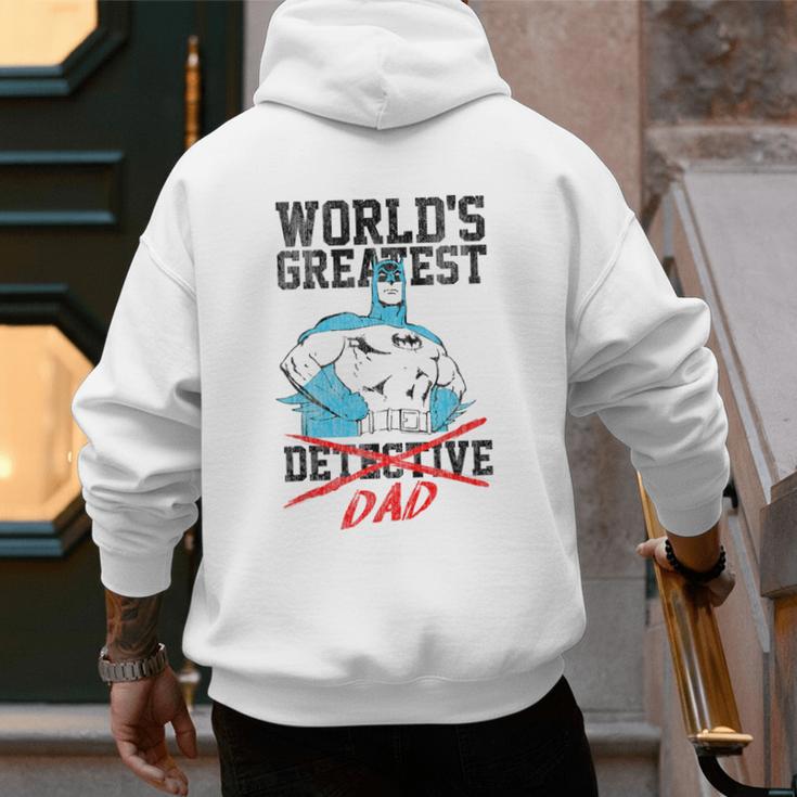 Batman Greatest Dad Men's Hoodie Back Print
