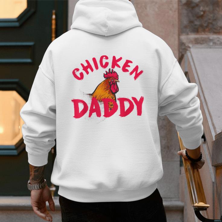 Chicken Dad Rooster Daddy Farmer Men's Hoodie Back Print