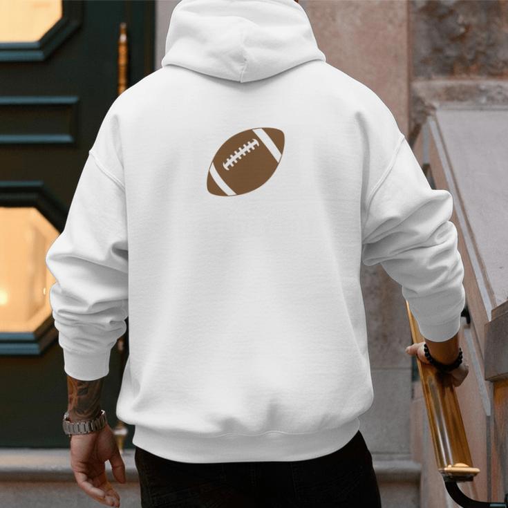 Dad Of The Birthday Boy Football Lover First Birthday Party Men's Hoodie Back Print