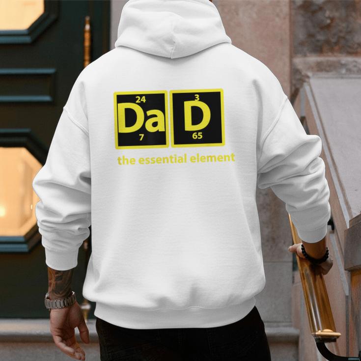 Dad Periodic Table Of Elements Men's Hoodie Back Print Dad Periodic Table Of Elements Men's Hoodie Back Print