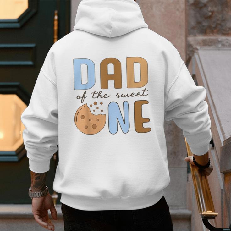 Dad Of The Sweet One Cookies And Milk 1st Birthday Party Men's Hoodie Back Print Dad Of The Sweet One Cookies And Milk 1st Birthday Party Men's Hoodie Back Print