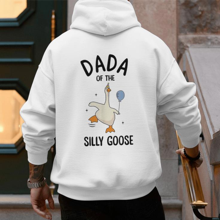 Dada Of The Silly Goose First Birthday Family Matching Men's Hoodie Back Print